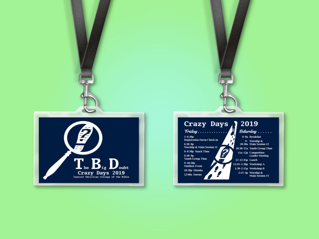 Event badge designs