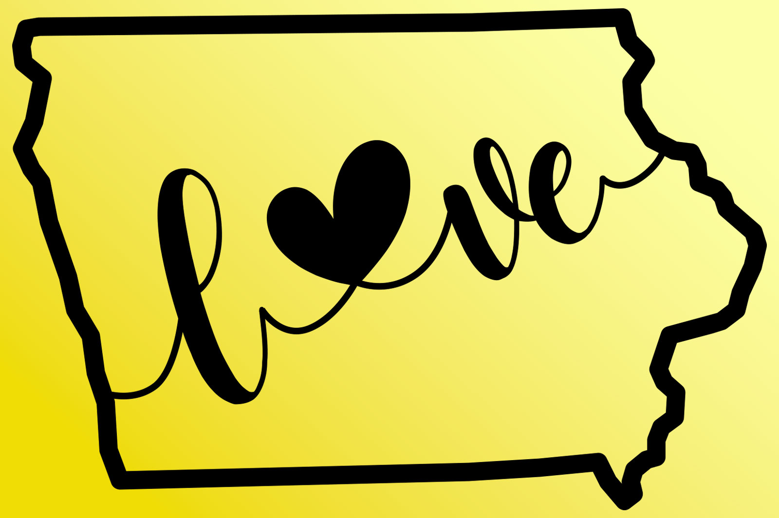 "Iowa Love" graphic